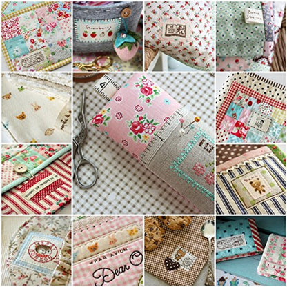 flic-flac 200pcs 4 x 4 inches (10cmx10cm) Cotton Craft Fabric Bundle Squares Patchwork Lint DIY Sewing Scrapbooking Quilting Dot Pattern Artcraft - size: 200pcs 10cm*10cm
