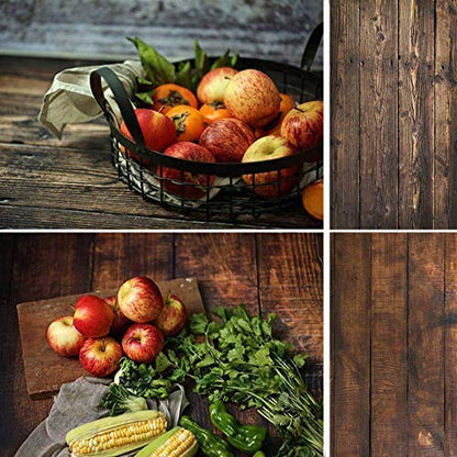 Selens 3pcs Double Sided Photography Background (22x35.4 Inch) 6 Patterns Wood Marble Textures Waterproof Paper Tabletop Backdrop for Food Jewelry Cosmetics Makeup Photo Shoot - color: Set G