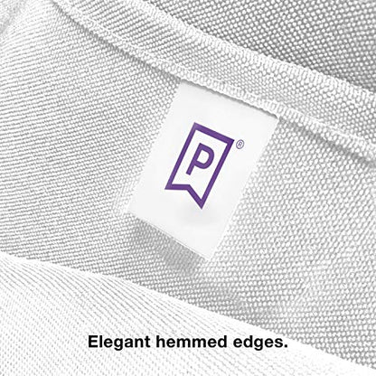 Gee Di Moda Cloth Napkins - 17 x 17 Inch White Dinner Napkins - Set of 12 Soft & Absorbent Washable Fabric Cloth Table Napkins with Hemmed Edges for Hotel Restaurant, Holiday Parties & Wedding - color: White
