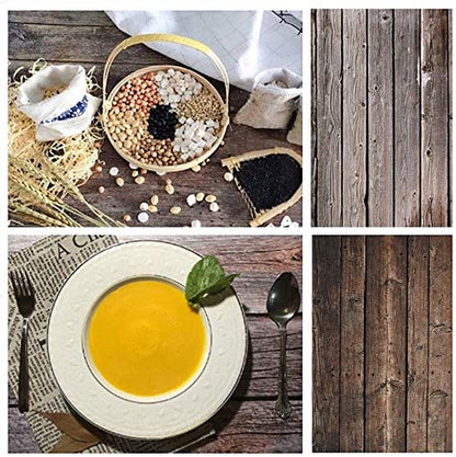 Selens 22x35 inch (56x88cm) 2 in 1 Photography Background Props Wood Brick Wall Marble Pattern Backdrop for Flat Lay Food Jewelry Cosmetics Makeup Small Product Photography, 3 Pieces 6 Graph - color: Set A