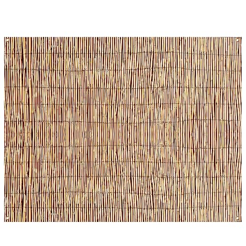 Hawaiian Beach Reed Backdrop Aloha Luau Party Tiki Bar Decorations Polyester Fabric Photography Backdrop for Photoshoot (8 x 6ft) - size: 8 x 6ft