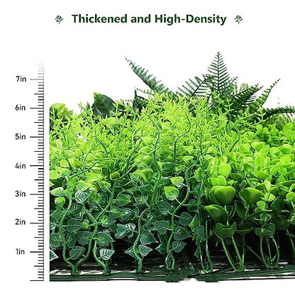 ANMINY Grass Wall Panels 40" x 40" Pack of 4 Artificial Grass Plant Greenery Wall Backdrop 44 Sqft Thickened High-Density Faux Boxwood Panels Privacy Fence Indoor Outdoor Party Wedding Garden Decor - size: 40 by 40 inches(Pack of 4)