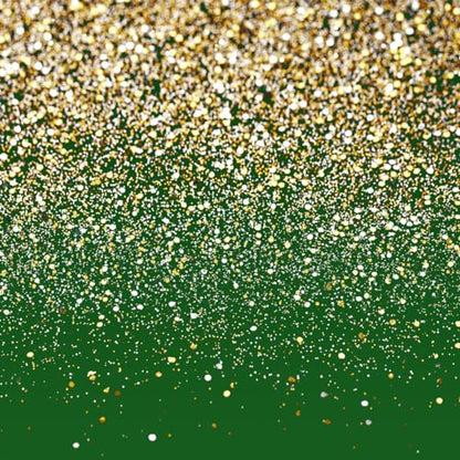 8x8ft Green and Gold Backdrop Birthday Gold Spots Bokeh Wedding Prom Graduation Photography Background X-224 - color: Green, size: 8X8ft