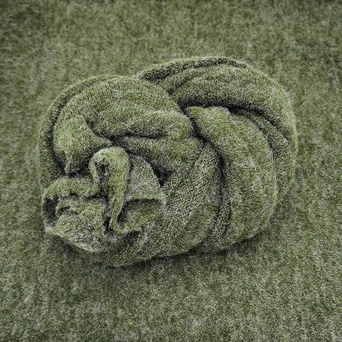 Zeroest Newborn Photography Wrap - Newborn Photoshoot Props - Boys & Girls Posing Stretch Knit Blanket (Green, Small) - color: Green