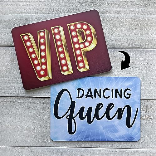 Plastic Photo Booth Prop Signs - Set of 10 Phrases - PARTY Mix