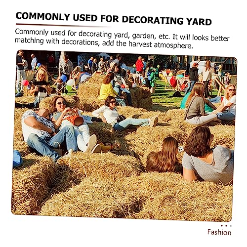 Vaguelly Outdoor Haystack Decoration Straw Bales Prop for Garden and Wedding Decor Rustic Photo Backdrop for Autumn and Spring Scenes for Photography and Event Styling