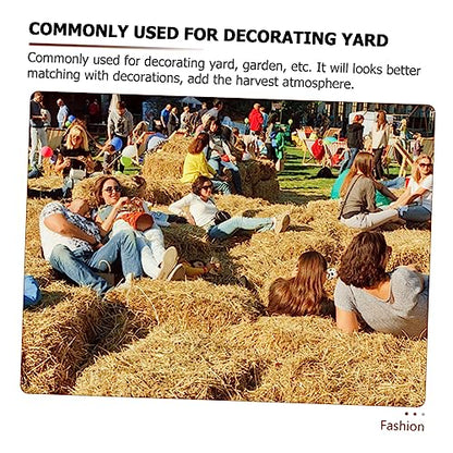 Vaguelly Outdoor Haystack Decoration Straw Bales Prop for Garden and Wedding Decor Rustic Photo Backdrop for Autumn and Spring Scenes for Photography and Event Styling