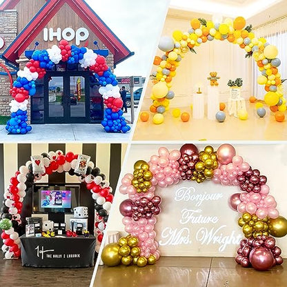TEKXYZ Balloon Arch Stand Kit, 10FT Wide & 7.5FT High Adjustable Balloon Arch Frame, Ideal For Party Decorations, Not Include Balloons