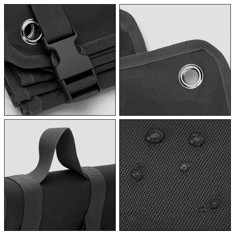 Outdoor Camping Tactical Training Shooting Mat Anti Slip Pad, Waterproof and Moisture-Proof Folding Mat Picnic Blanket Portable with Carry Strap - color: Black