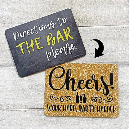 Plastic Photo Booth Prop Signs - Set of 10 Phrases - PARTY Mix