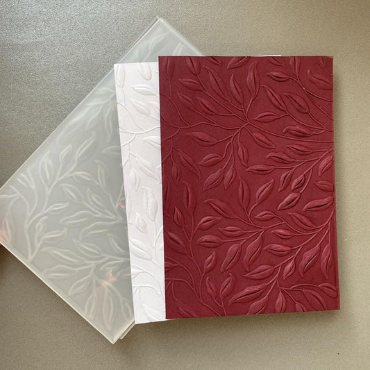 3D Textured Flower Leaves Embossing Folders for Card Making, Embossing Folders 5x7 Template Paper Card Embossing Stencil for DIY Scrapbooking Photo Album Card Paper Craft Decoration - color: 1