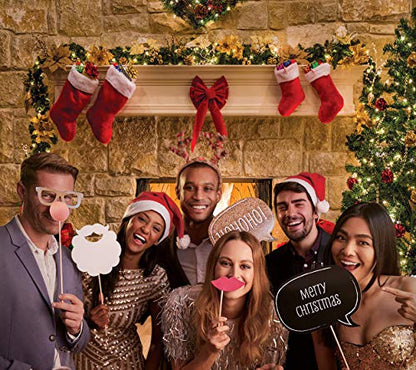 10x10FT Christmas Photography Backdrops Child Christmas Fireplace Decoration Background for Photo Studio (11209) - size: 10x10FT