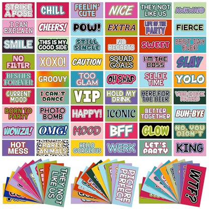AceOrbit 64 Designs Funny Photo Booth Prop for All Occasion Double Sided 11x5.5'' Photobooth Props Sign Decor DIY Waterproof Selfie Sign for Wedding Graduate Birthday Party Supplies(Funny Style) - style: Funny Style