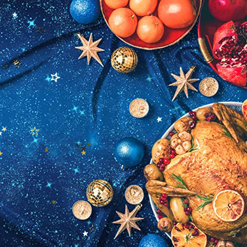 Space Tablecloth Gatherfun Space Stars Theme Party Supplies Starry Night Tablecloth Waterproof Plastic Galaxy Table Cover for Birthday Party Decorations 54x108 Inch 3PCS - style: Space
