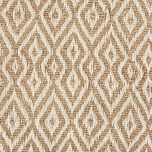 DII Rustic Farmhouse Double Diamond Woven Throw, 50x60, Stone - color: Stone