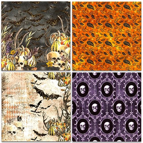 BLEDS Scrapbook Paper, 24Pcs Fall Scrapbooking Paper Pad 6x6 inch, One Single-Side Decopodge Paper Supplies For Craft Layout Junk Journal Card-Making Decorative - color: 6x6 Valley