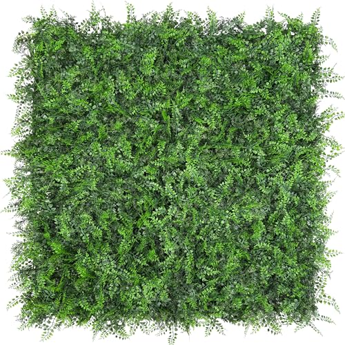 Artificial Green Wall Panels: 20"x20"(12pcs) Boxwood Hedge Green Wall Decor Backdrop, UV-Anti Faux Greenery Plant Wall for Privacy Fence Screen Outdoor Indoor Wedding,Backyard, Garden Home Decor - size: 20"x20" 12P