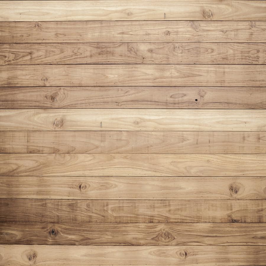 Extra Large Wood Backdrop 10x10ft– Vinyl Wooden Panel Photography Background, Wooden Backdrop Wall for Birthday, Baby Shower, Wedding, Party, Portrait & Video Photoshoot Supplies - size: 10x10FT