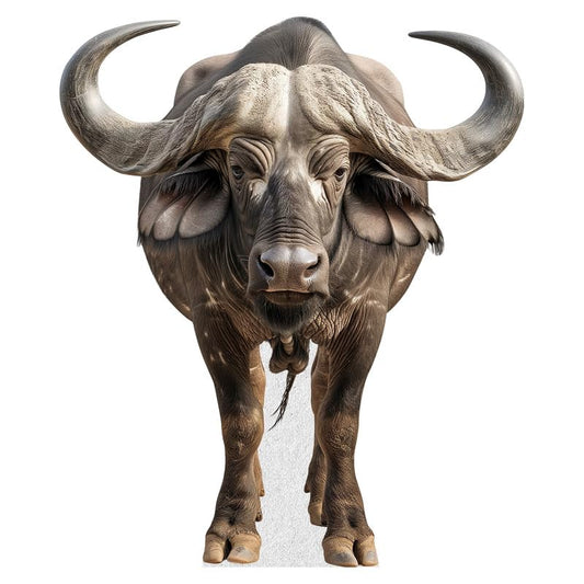 Buffalo - Life Size Cardboard Cutout Standup People with Support Standee | Animals - - color: Buffalo