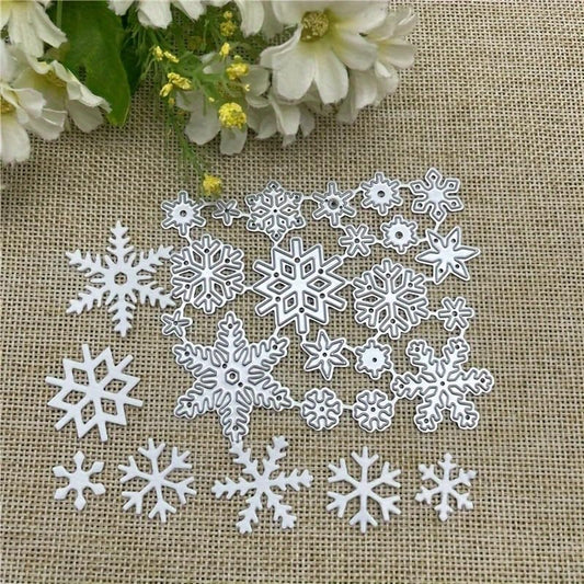 Lapoo Festivals Metal Cutting Die for Scrapbooking - Durable, Cut Stencils for DIY Scrapbook Photo Album Decorative Paper Card, Card Making Supplies, Embossing (Christmas Snowflake 3.5 x 3 in) - style: Christmas Snowflake 3.5 x 3 in