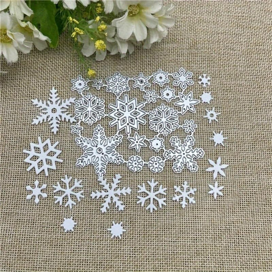 Lapoo Festivals Metal Cutting Die for Scrapbooking - Durable, Cut Stencils for DIY Scrapbook Photo Album Decorative Paper Card, Card Making Supplies, Embossing (Christmas Snowflake 3.5 x 3 in) - style: Christmas Snowflake 3.5 x 3 in
