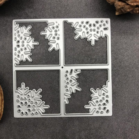 Lapoo Festivals Metal Cutting Die for Scrapbooking - Durable, Cut Stencils for DIY Scrapbook Photo Album Decorative Paper Card, Card Making Supplies, Embossing (Christmas Snowflake Frame 2.6 x 2.6 in) - style: Christmas Snowflake Frame 2.6 x 2.6 in