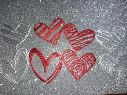 Lapoo Festivals Metal Cutting Die for Scrapbooking - Durable, Cut Stencils for DIY Scrapbook Photo Album Decorative Paper Card, Card Making Supplies, Embossing (3D Layered Heart-Shaped 3.5 x 3.3 in) - style: 3D Layered Heart-Shaped 3.5 x 3.3 in
