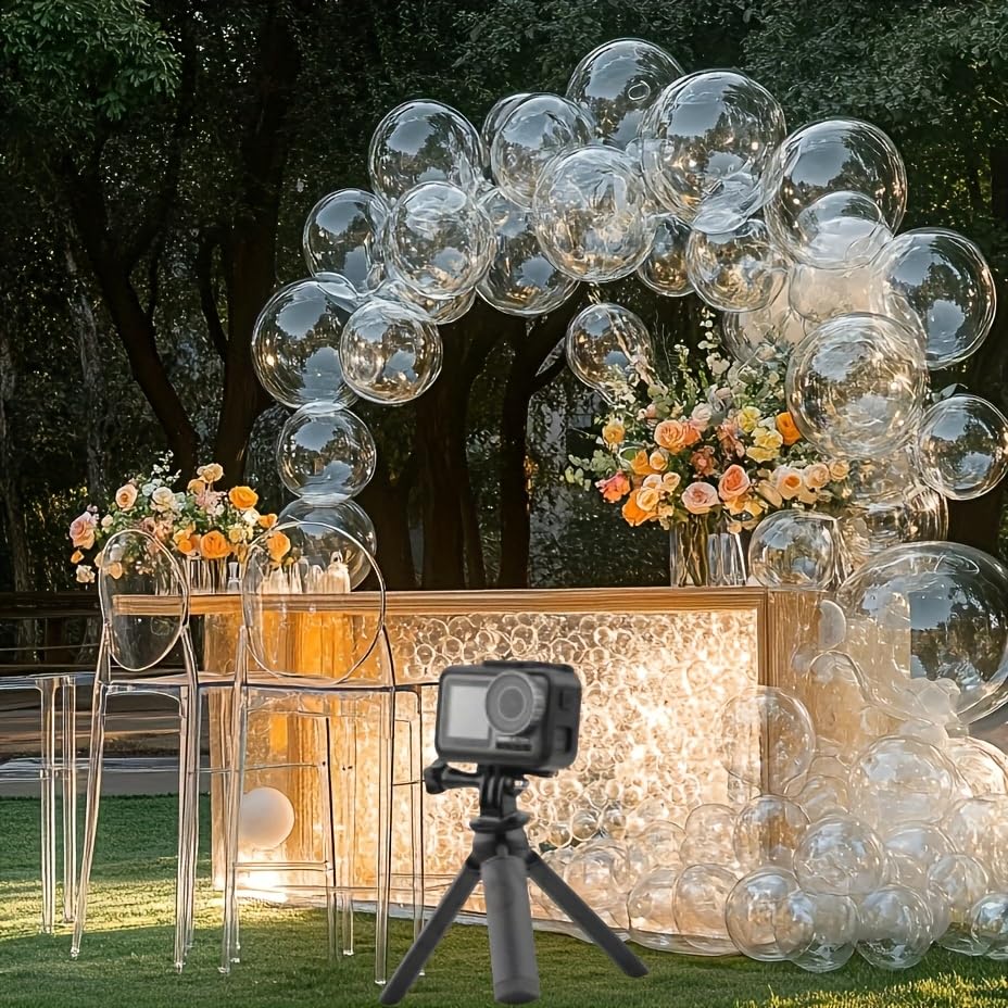 10pcs Transparent Bubble Balloon Garland Kit, Ideal for Birthdays, Weddings, Christmas, Bridal & Ocean Theme Parties, Perfect as Decor & Photo Props（18inch）