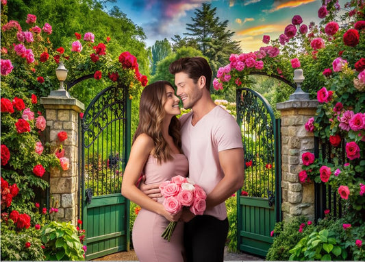 Hnzw 8x6FT Spring Photography Background, Spring Flower Window Indoor Background Decoration, Outdoor Garden Scene Birthday Parties Wedding Baby Showers and Event Photo Background Decoration 088 - size: 8x6ft