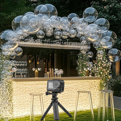 10pcs Transparent Bubble Balloon Garland Kit, Ideal for Birthdays, Weddings, Christmas, Bridal & Ocean Theme Parties, Perfect as Decor & Photo Props（18inch）